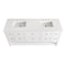 James Martin Vanities Breckenridge 72in Double Vanity, Bright White w/ 3 CM White Zeus Top 330-V72-BW-3WZ - alternate 4
